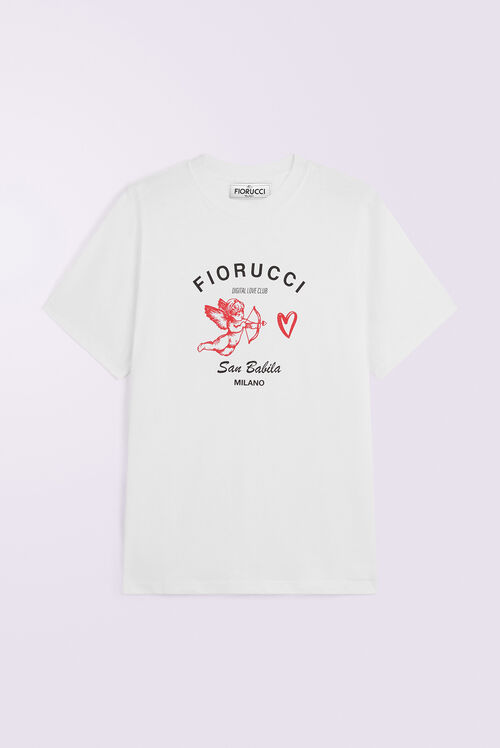 Unisex Digital Love Club T-Shirt White